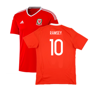 Wales 2016-17 Home Shirt (S) (Excellent) (Ramsey 10)_0