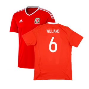 Wales 2016-2017 Home Shirt (M) (Excellent) (Williams 6)_0