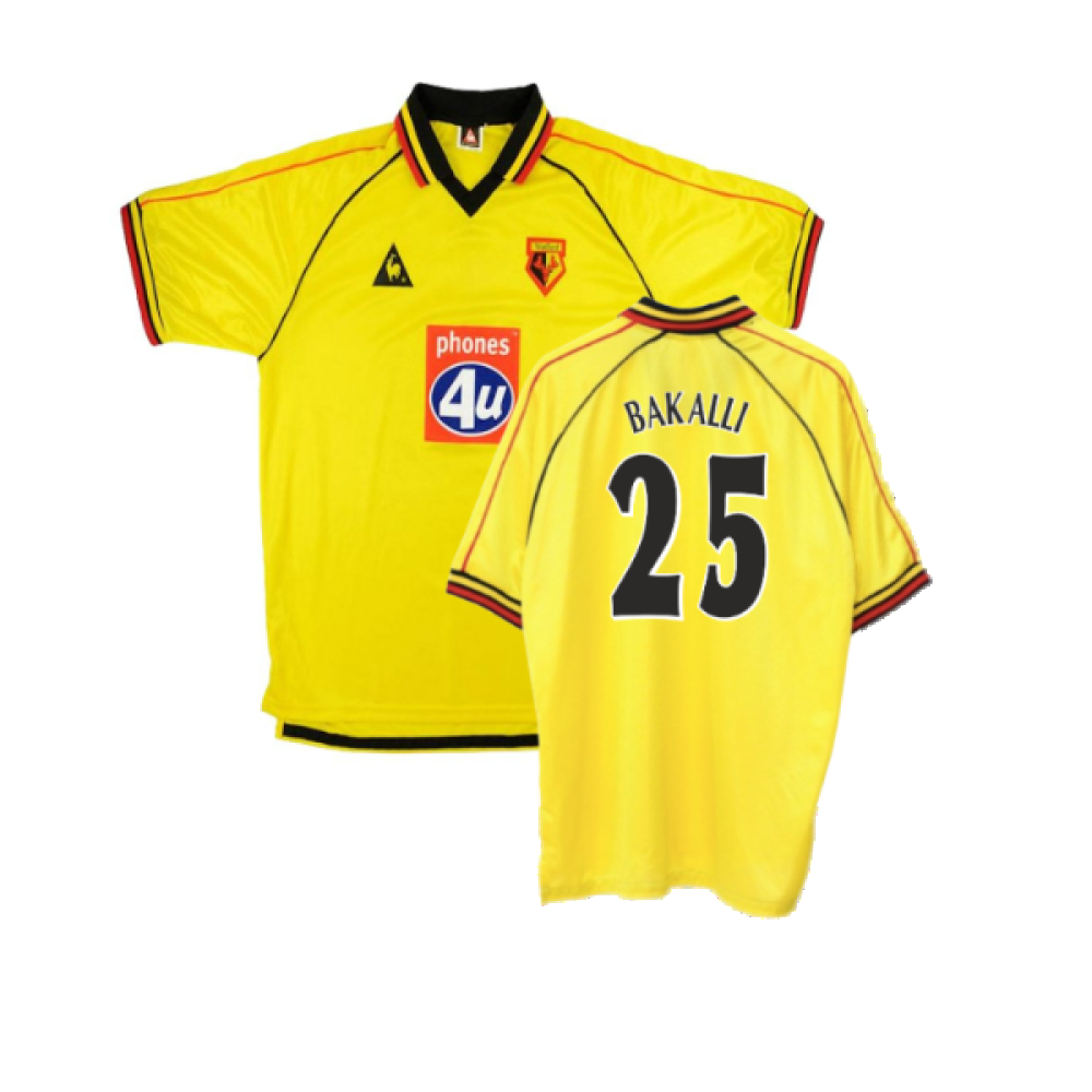 Watford 1999-01 Home Shirt (XXL) (Mint) (Bakalli 25)_0