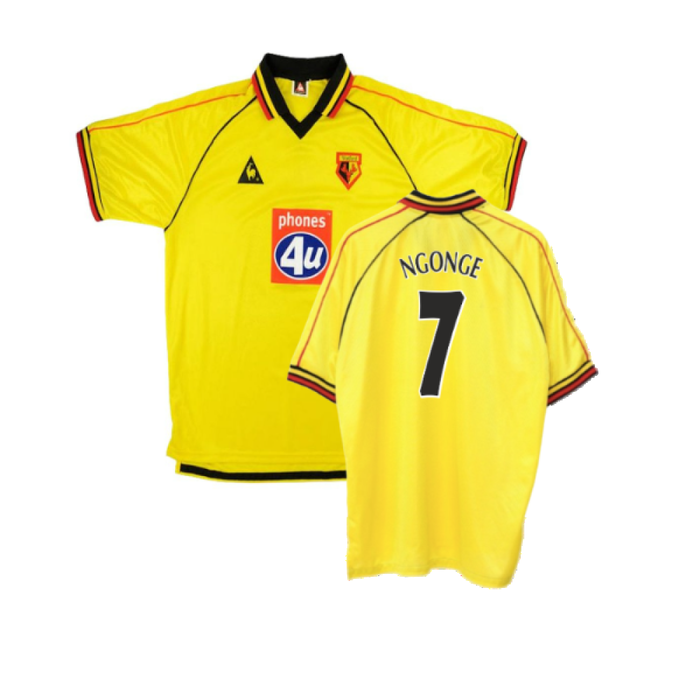 Watford 1999-01 Home Shirt (XXL) (Mint) (Ngonge 7)