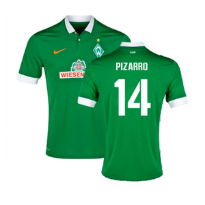 Werder Bremen 2014-15 Home Shirt (L) (Mint) (Pizarro 14)_0