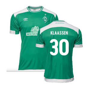 Werder Bremen 2018-19 Home Shirt (M) (Mint) (Klaassen 30)_0