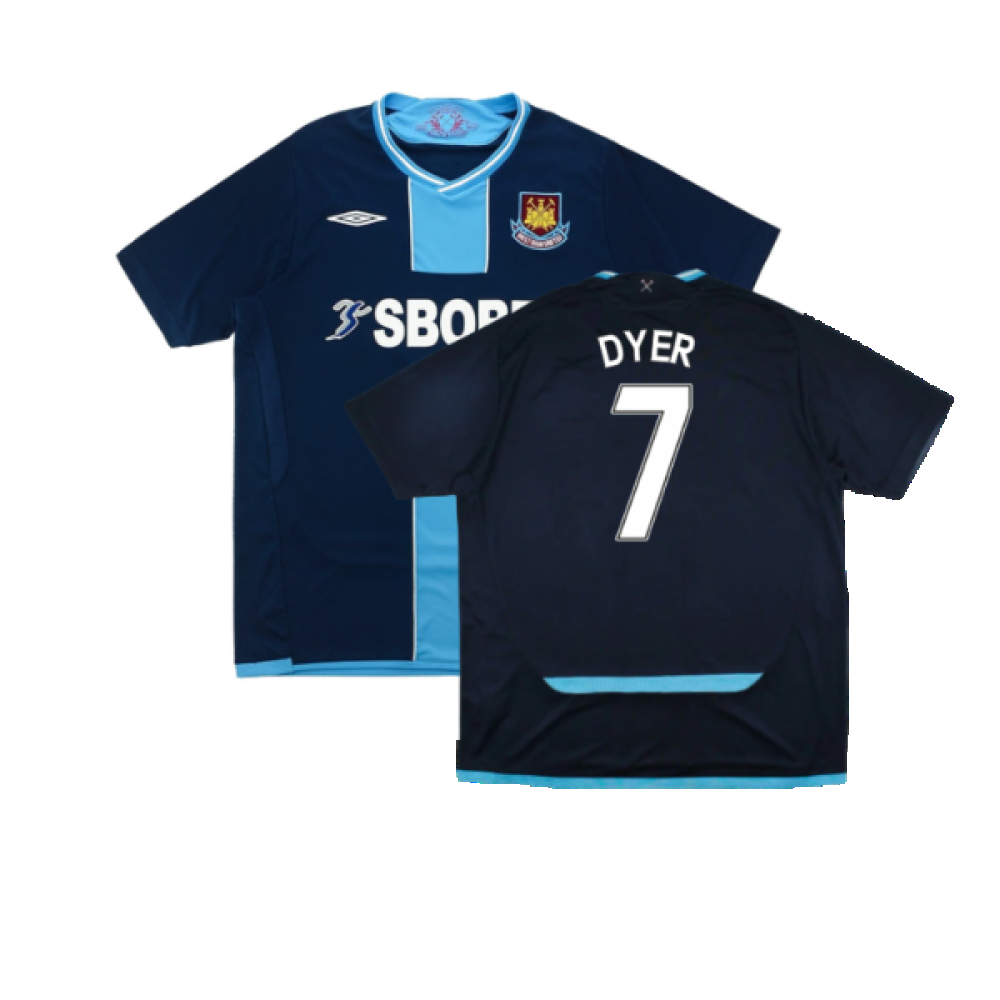 West Ham United 2009-10 Away Shirt (XL) (Very Good) (Dyer 7)_0