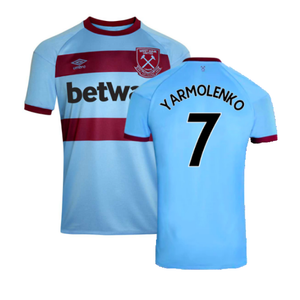 West Ham United 2020-21 Away Shirt (M) (Mint) (YARMOLENKO 7)_0