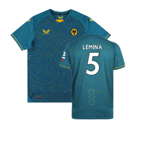 Wolves 2022-23 Pro Away Shirt (Sponsorless) (XXL) (Mint) (Lemina 5)_0