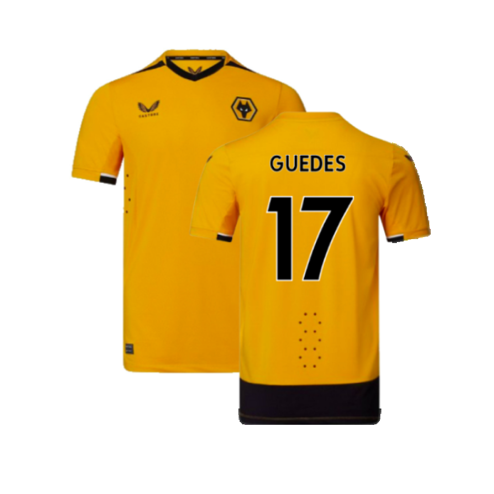 Wolves 2022-23 Pro Home Shirt (Sponsorless) (S) (Mint) (GUEDES 17)_0