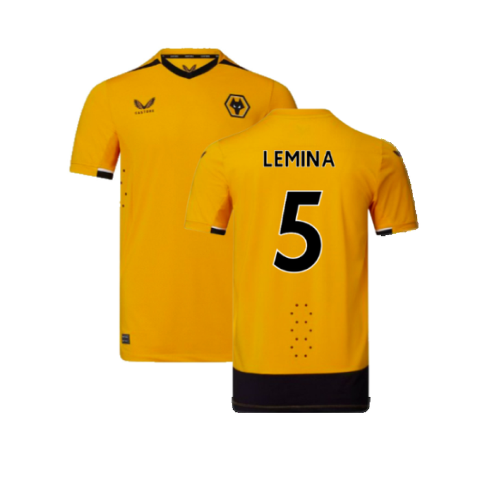 Wolves 2022-23 Pro Home Shirt (Sponsorless) (S) (Mint) (Lemina 5)