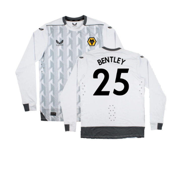 Wolves 2022-23 Pro Long Sleeve Third Shirt (Sponsorless) (S) (Mint) (Bentley 25)