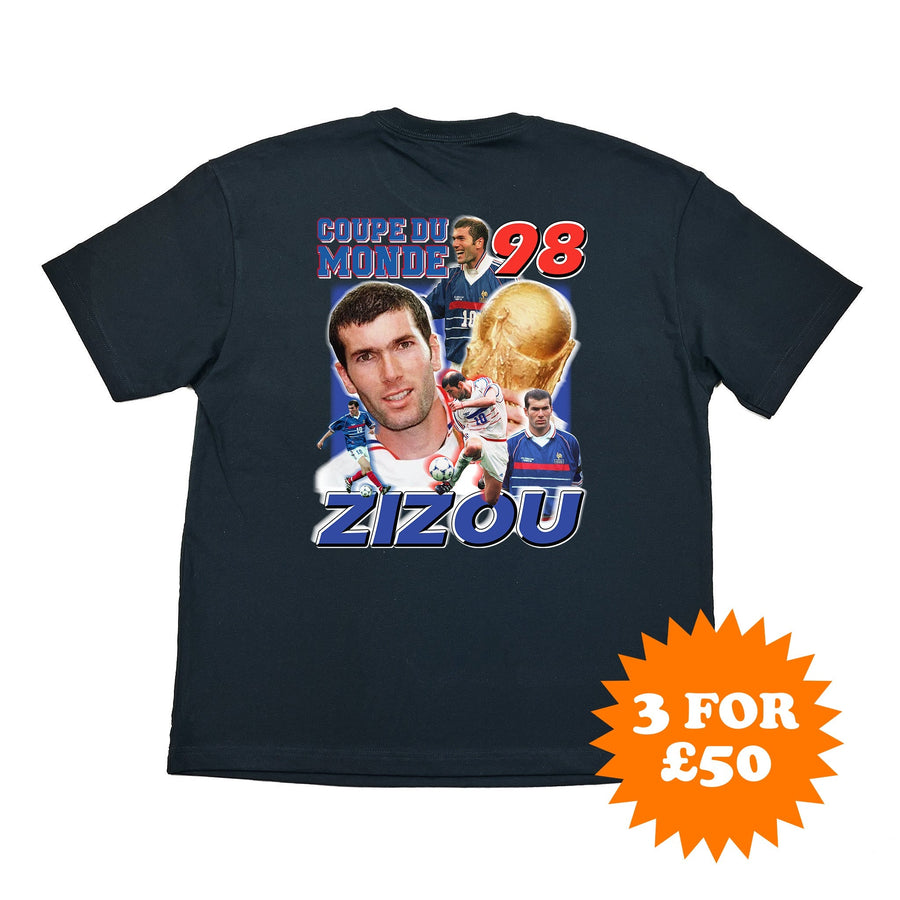 Camiseta pirata Zizou 98 de la Copa del Mundo