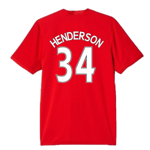 Manchester United 2015-16 Home Shirt (S) (Henderson 34) (Very Good)_1