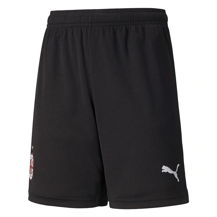 2021-2022 AC Milan Home Shorts (Black) - Kids