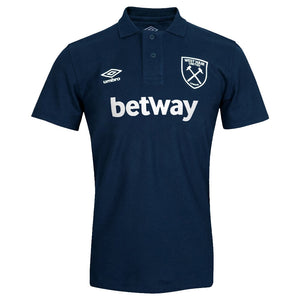 2022-2023 West Ham Cvc Polo (S) - Dark Navy_0