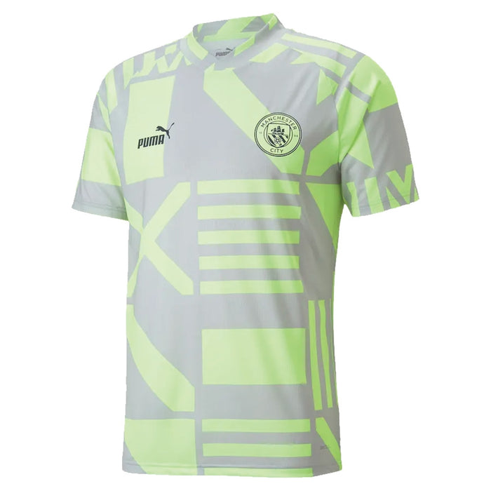 2022-2023 Man City Pre-Match Jersey (Grey Violet)