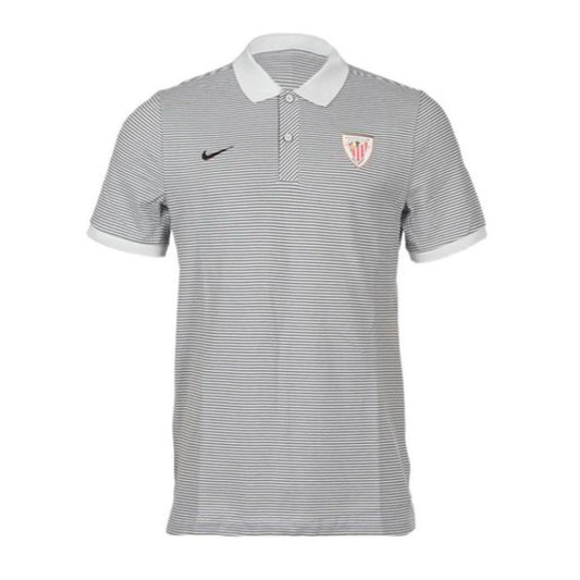 2016-2017 Athletic Bilbao Auth Polo Shirt (Pure Platinum)_0