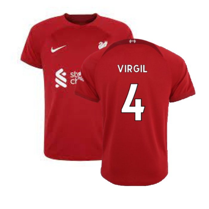 Liverpool 2022-23 Home Shirt (M) (VIRGIL 4) (BNWT)